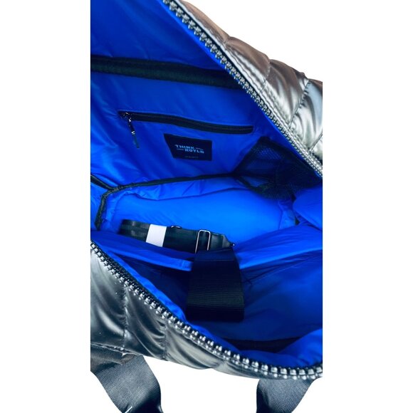 Think Royln Jr. Jetset Wingman Black Tote Bag With Zipper & Dual Handles - Picture 9 of 16